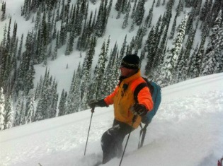 John our head guide in Revelstoke
