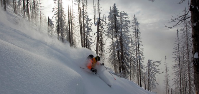 Mid winter deep powder