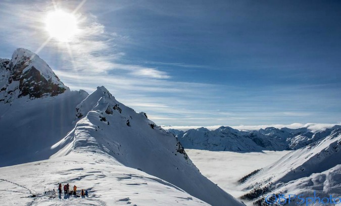 The stunning Monashee scenery 